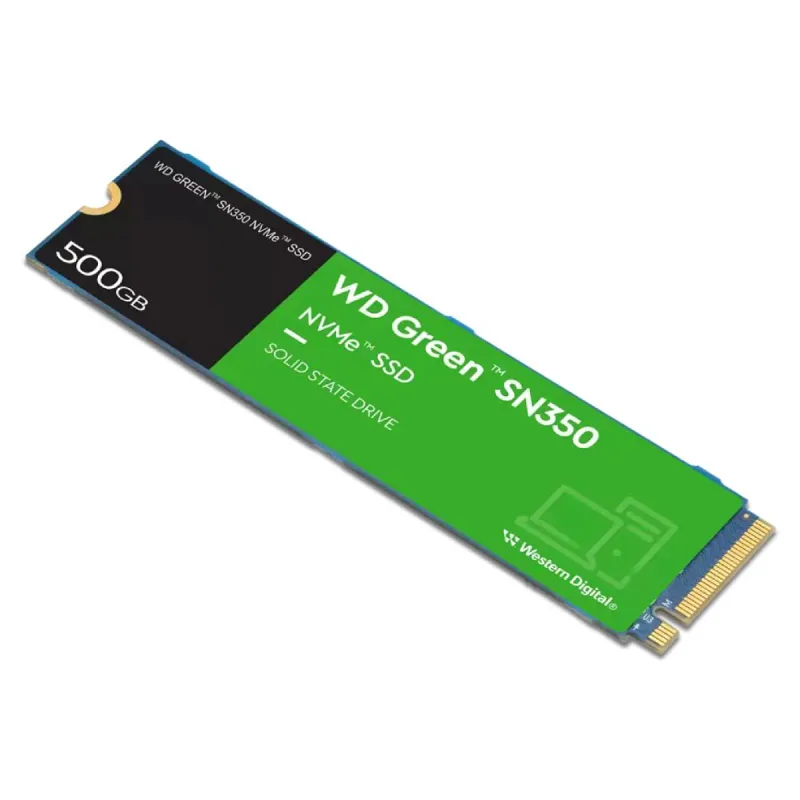 WD GREEN 500GB SN350 NVME GEN3X4 M.2 SSD OKUMA 2400MB / YAZMA 1500MB