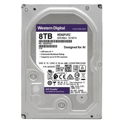 WD PURPLE 3.5" 8 TB 256MB 7200RPM WD82PURZ