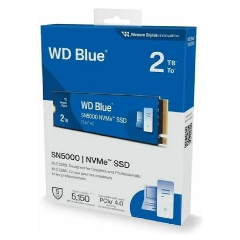 Western Digital Blue SN5000 WDS200T4B0E PCI-Express 4.0 2 TB M.2 SSD