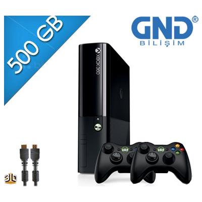 XBOX 360 Yeni E Kasa 500GB PAL + 2 KOL+JTAG + 70-80 OYUN+HDMI