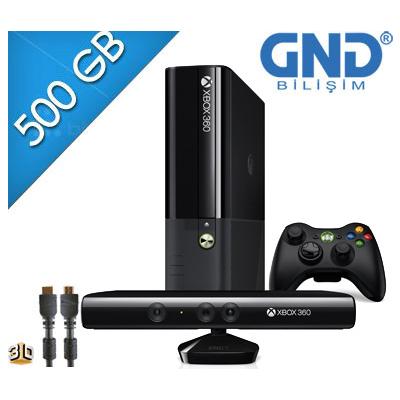 XBOX360 Yeni E Kasa 500GB + KINECT + JTAG + 80 OYUN + HDMI