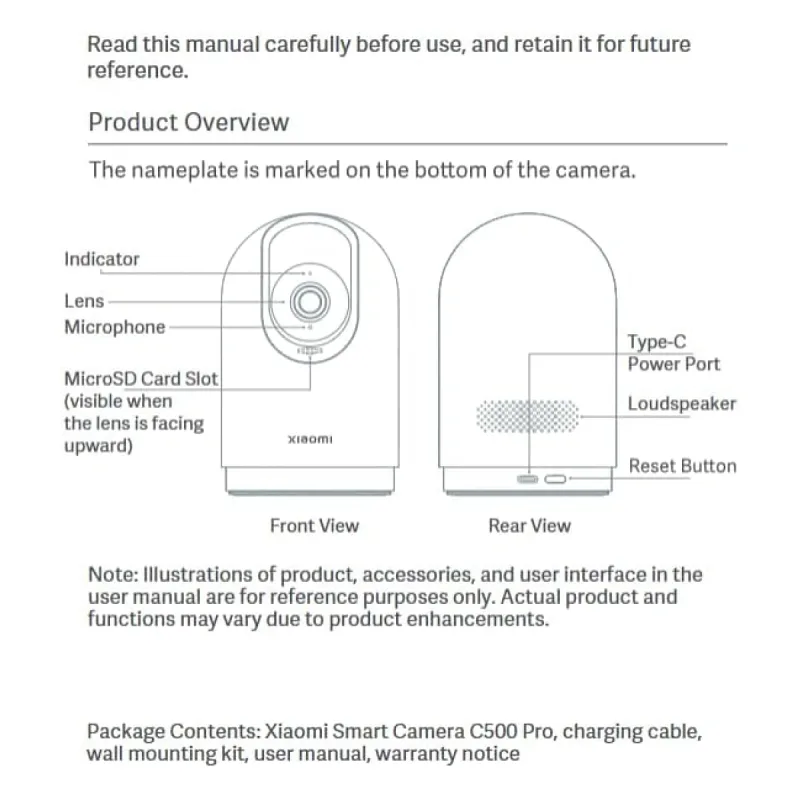 Xiaomi Smart Camera C500 Pro IP Wi-Fi Güvenlik Kamerası