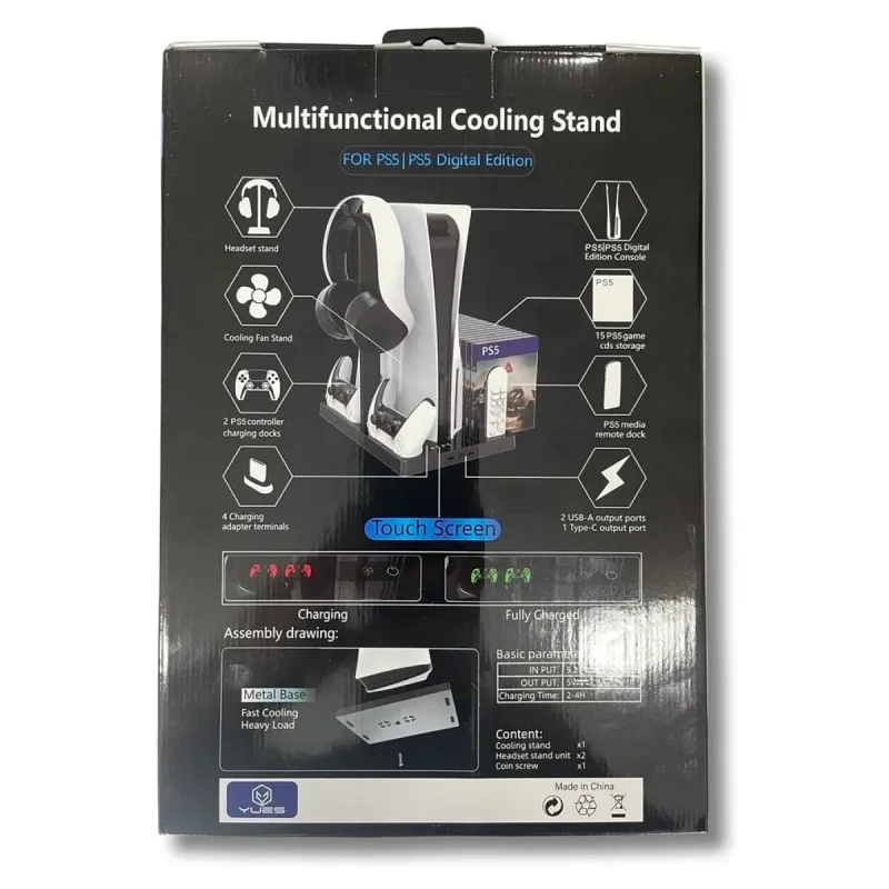 Yues PS5 Fonksiyonel Cooling Stand