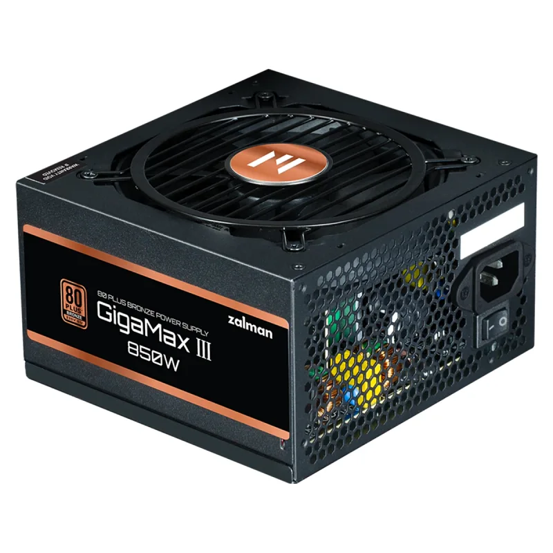 ZALMAN ZM850-GVIII GİGAMAXIII 850W 80+ BRONZE ATX3.0 VE PCIE GEN.5 UYUMLU YARI MODÜLER POWER SUPPLY