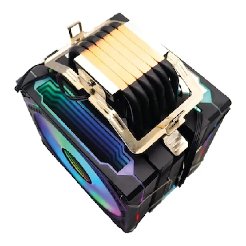 Zoko Ice Pro BP4 Siyah Auto Rainbow Fanlı Kule İşlemci Fanı