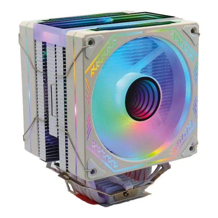 Zoko Ice Pro WP4 Beyaz Auto Rainbow Fanlı Kule İşlemci Fanı