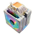 Zoko Ice Pro WP4 Beyaz Auto Rainbow Fanlı Kule İşlemci Fanı