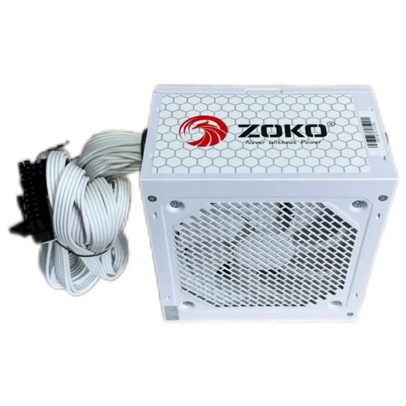 Zoko ZK600 600w 12 Cm Fanlı Beyaz Güç Kaynağı