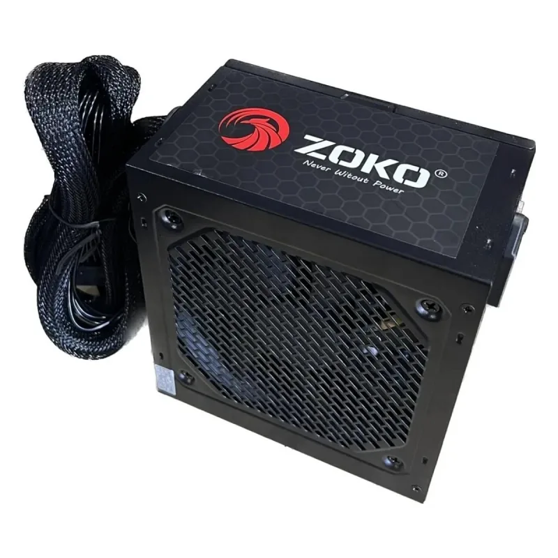 Zoko ZK600 600w 12 Cm Fanlı Siyah Güç Kaynağı