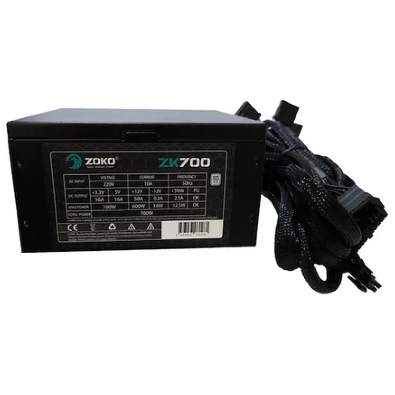Zoko ZK700 Extreme 700W 80+ 14 CM Fanlı Güç Kaynağı