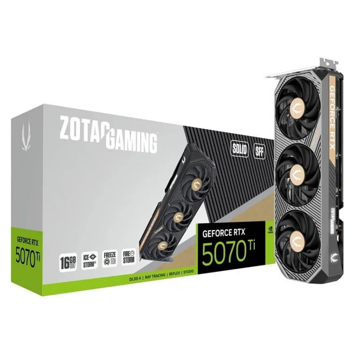 Zotac RTX 5070 TI Gaming Solid SFF ZT-B50710D3-10P 256 Bit GDDR7 16 GB Ekran Kartı
