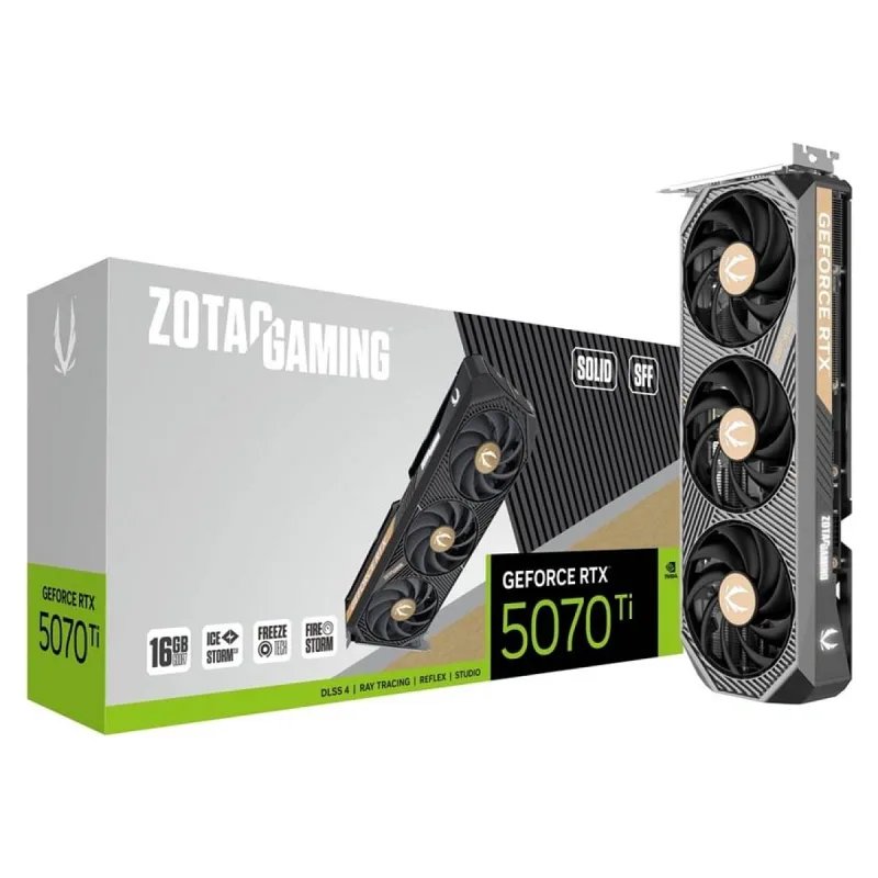 Zotac RTX 5070 TI Gaming Solid SFF ZT-B50710D3-10P 256 Bit GDDR7 16 GB Ekran Kartı