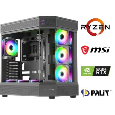 AMD RYZEN 5 5600X+16GB RAM+1TB M2+RTX 4060 OYUNCU BİLGİSAYARI SİYAH