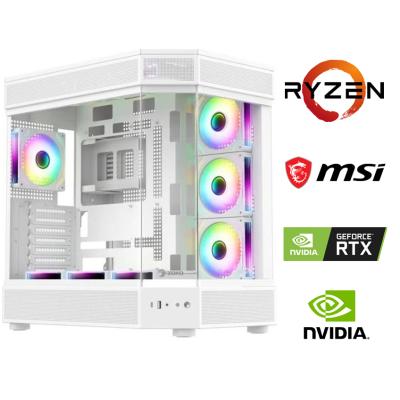 AMD RYZEN 7 7800X3D+16GB RAM+1TB M2+RTX 4700 OYUNCU BİLGİSAYARI BEYAZ