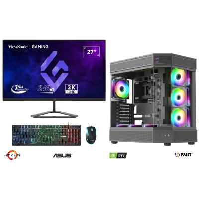 AMD RYZEN 7 7800X3D+32GB RAM+2TB M2+RTX 5070+27" MONİTÖR OYUNCU BİLGİSAYARI SİYAH