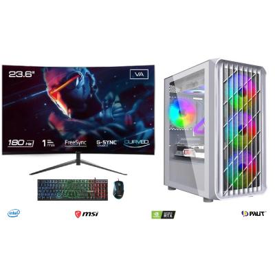 İNTEL İ5 12400F+32GB RAM+1TB M2+RTX 5060Tİ+27,6"  CURVED MONİTÖR OYUNCU BİLGİSAYARI BEYAZ