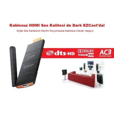 Dark DK AC TVEZCAST EZCast Kablosuz HDMI Görüntü Aktarım Kiti