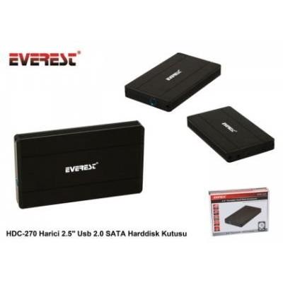 EVEREST HDC-270 USB 2.0 SATA 2.5" HDD KUTU