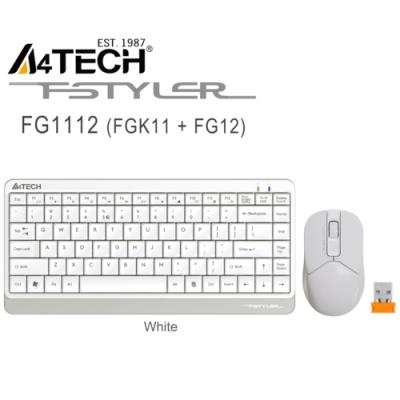 A4 Tech FG1112 Q Kablosuz Mini Klavye Mouse Beyaz