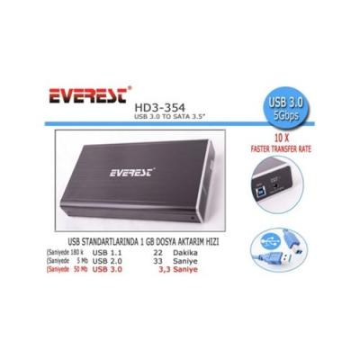 Everest 3.5 HD3-354 USB 3.0 Disk Kutusu SATA