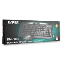 Everest KM-8000  Kablosuz Q  Klavye+Mause Set