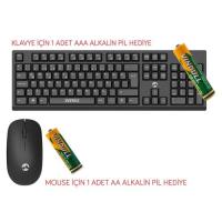 Everest KM-2510 Kablosuz Klavye+Mouse Siyah