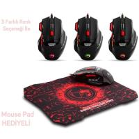 Everest SGM-X7 USB Siyah Oyuncu 2 in 1 Pad + Mouse