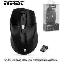 Everest SM-861 Usb Kablosuz Mouse Siyah