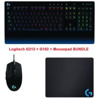 Logitech G213 + G102 + Mousepad 30*40cm (Bundle)
