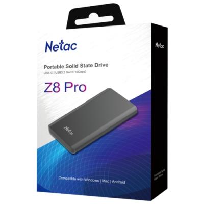 Netac Z8 PRO 500GB Taşınabilir SSD NT01Z8PRO-500G-
