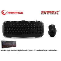 Rampage KM-R1 Gaming Multimedia Klavye + Mouse Set