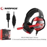 Rampage RM-K5 NOBLE Black/Red 7.1 Gaming Kulaklık