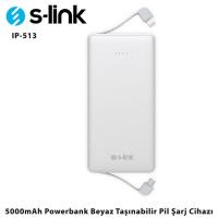 S-link IP-513  5000mAh  Beyaz Powerbank