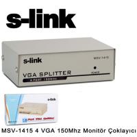 S-link Msv-1415 4 VGA 150Mhz Monitör Çoklayıcı