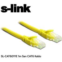 S-link SL-CAT601YE CAT6 Patch Kablo 1m Sarı