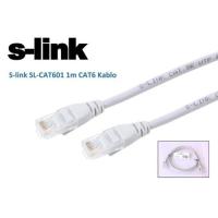 S-Link SL-CAT601 CAT6 Patch Kablo 1 Metre Gri