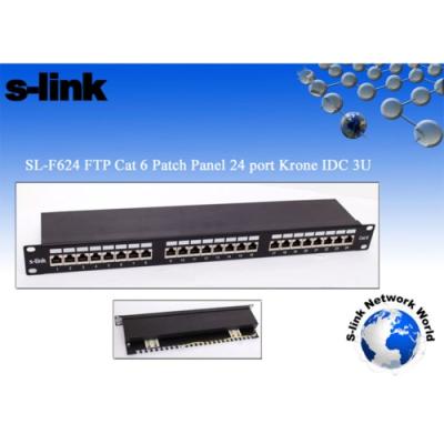 S-Link SL-F624 24 Lü UTP CAT6 Patch Panel