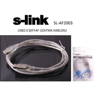 S-link SL-AF2003 3mt USB 2.0  Uzatma Kablosu