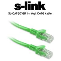S-link SL-CAT601GR CAT6 Patch Kablo 1m Yeşil
