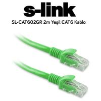 S-link SL-CAT602GR CAT6 Patch Kablo 2m Yeşil