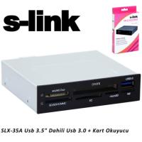 S-Link SLX-35A Usb 3.5Usb 3.0 port + Kart Okuyucu
