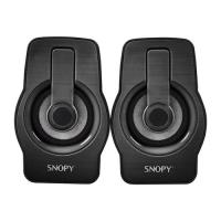 Snopy SN-X23 RGB Işıklı 3W*2 Siyah USB Speaker