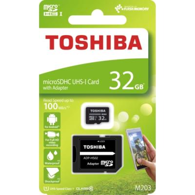 Toshiba 32GB Micro SDHC UHS-1 C10 THN-M203K0320EA