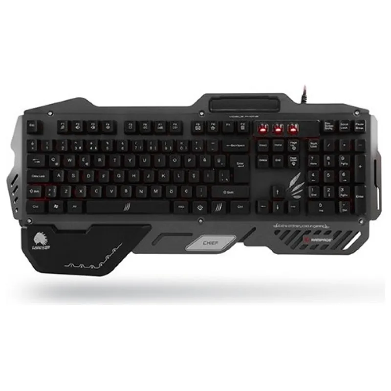 Everest Rampage Chief Siyah USB Gaming Q Multimedia Klavye