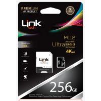 LINK TECH 256GB CLASS 10 MICRO SDHC SD ADAPTÖR CARD