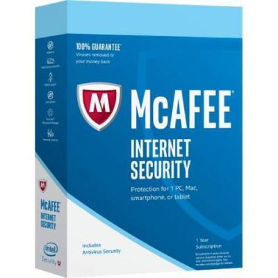 MCAFEE INTERNET SECURİTY 1 YILLIK ABONELİK SINIRSIZ CİHAZ WİN./MAC/İOS/ANDROİD