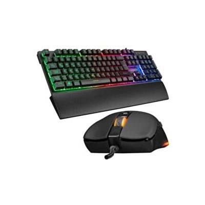 RAMPAGE KM-RX7 FORTUNA GÖKKUŞAĞI AYDINLATMALI USB GAMİNG COMBO Q GAMİNG KLAVYE + 6400 DPİ MOUSE