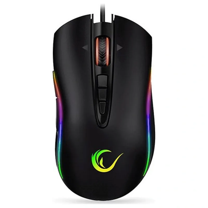 RAMPAGE SHİNE SMX-R15 USB SİYAH/GRİ 10 TUŞ 10000DPİ RGB GAMİNG OYUNCU MOUSE