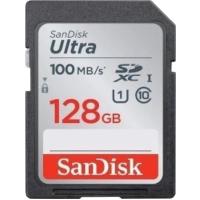 SANDİSK 128 GB ULTRA SD KART CLASS 10 100 MB SDSDUNR-128GB-GN3IN