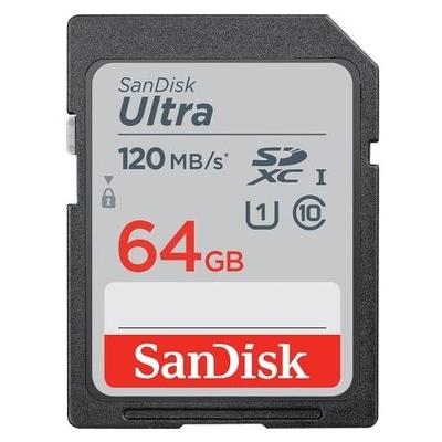 SANDİSK ULTRA 64GB 120MB/S SDXC HAFIZA KARTI (SDSDUN4-064G-GN6IN)